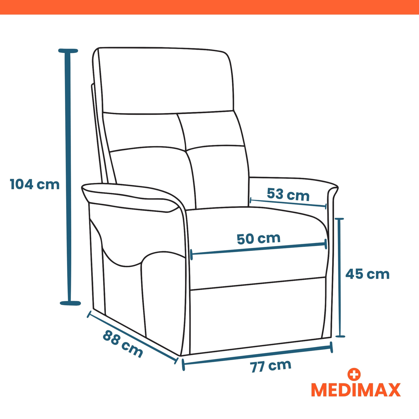 Fauteuil releveur electrique 2 moteurs — dossier et jambes independants
