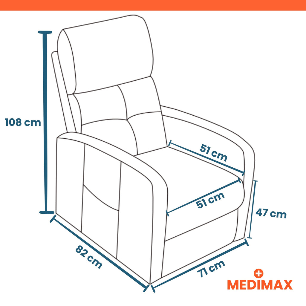 Fauteuil releveur electrique 4 moteurs — confort avancé